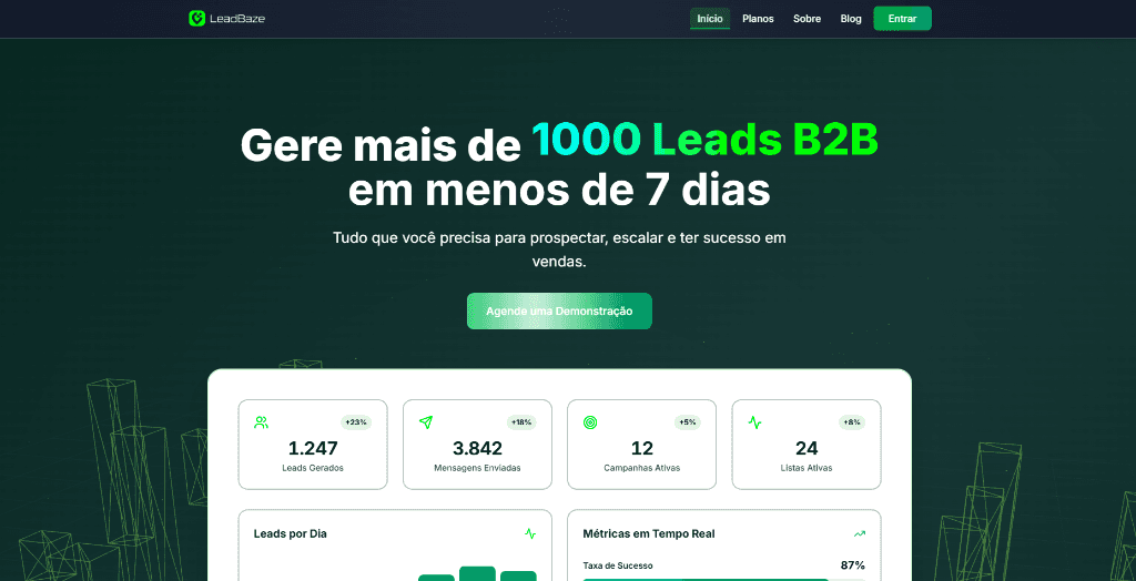 LeadBaze Dashboard Interface